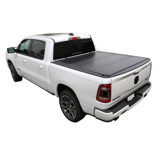 Tonneau cover on a truck bed