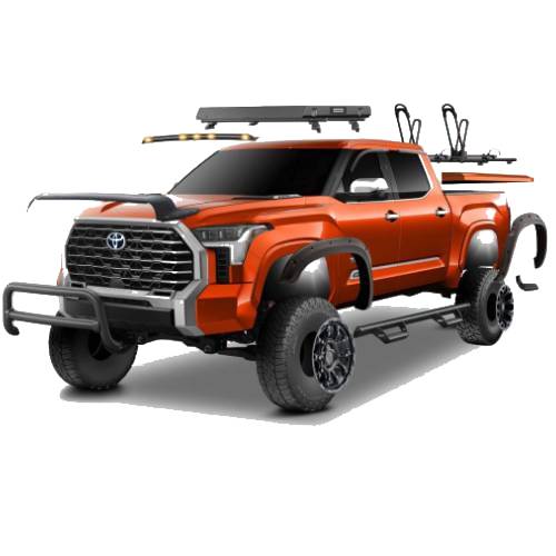 Custom truck accessories and grilles